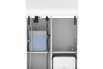 SWAR City Sanitary cabinet with a lockable mirror